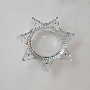 Antique Victorian Goofus Star Magnifier Glass Lens – 6” Diameter